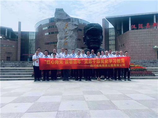 成绵公司开展“红心向党 致敬百年”——党务干部党史学习教育专题