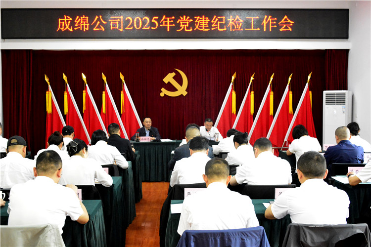 成绵公司召开2025年党建纪检工作会
