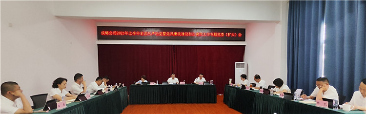 成绵公司召开2025年上半年全面从严治党暨党风廉政建设和反腐败工作专题党委（扩大）会